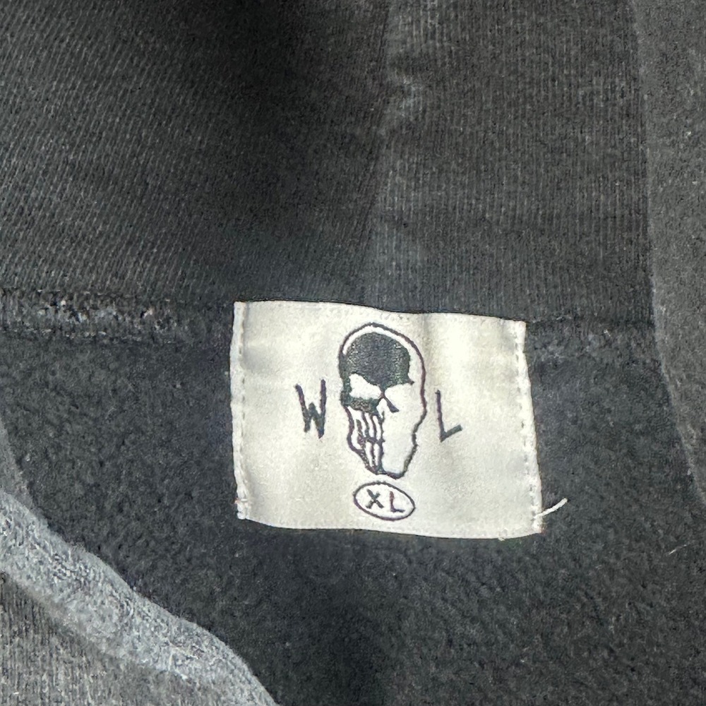 Warren Lotas End of Days Reaper Graphic Hoodie Black Mens XL Y2K Streetwear Rare - Picture 4 of 7